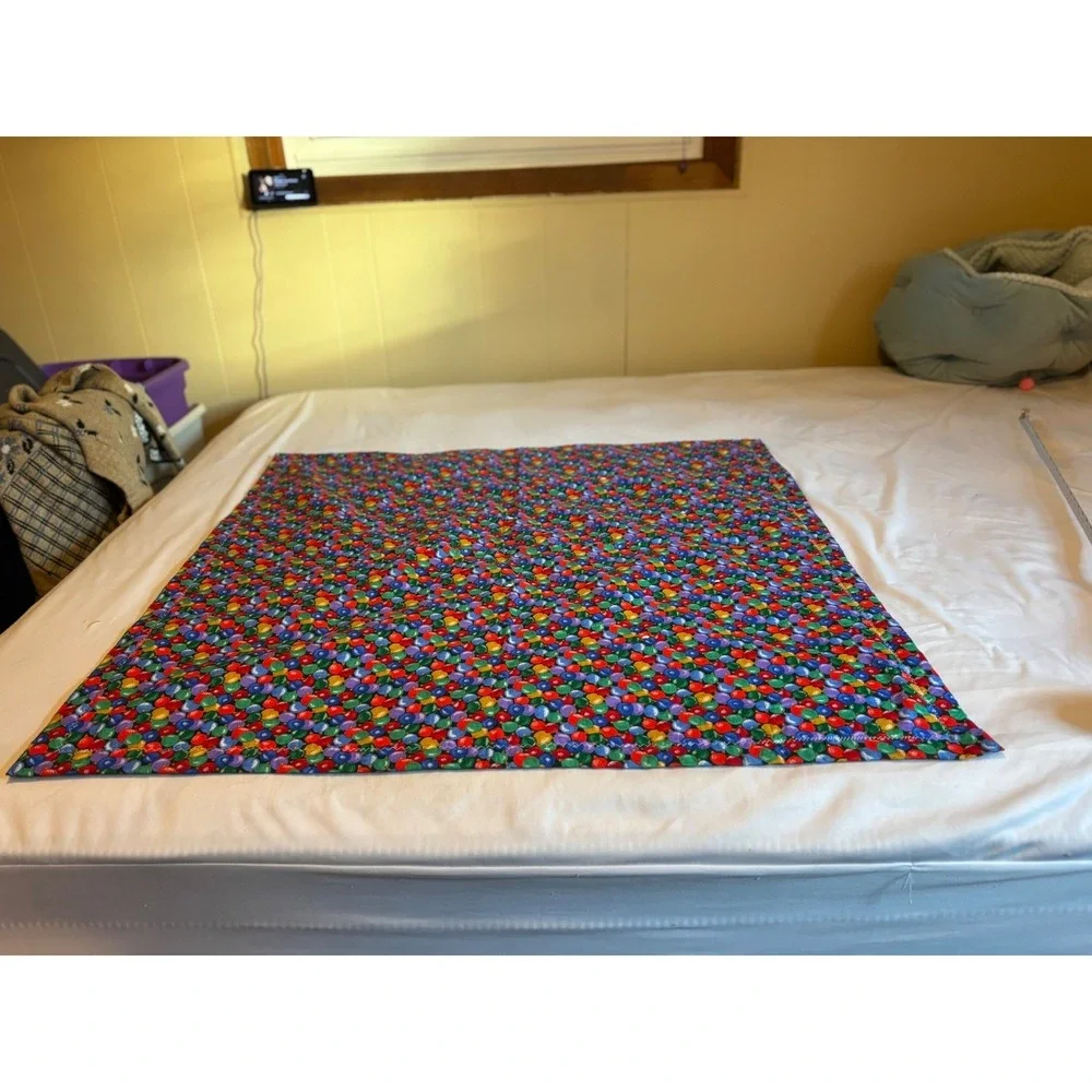 Hand Embroidered Quilt Decor Santa‎ Snowman Train Nutcracker Gift